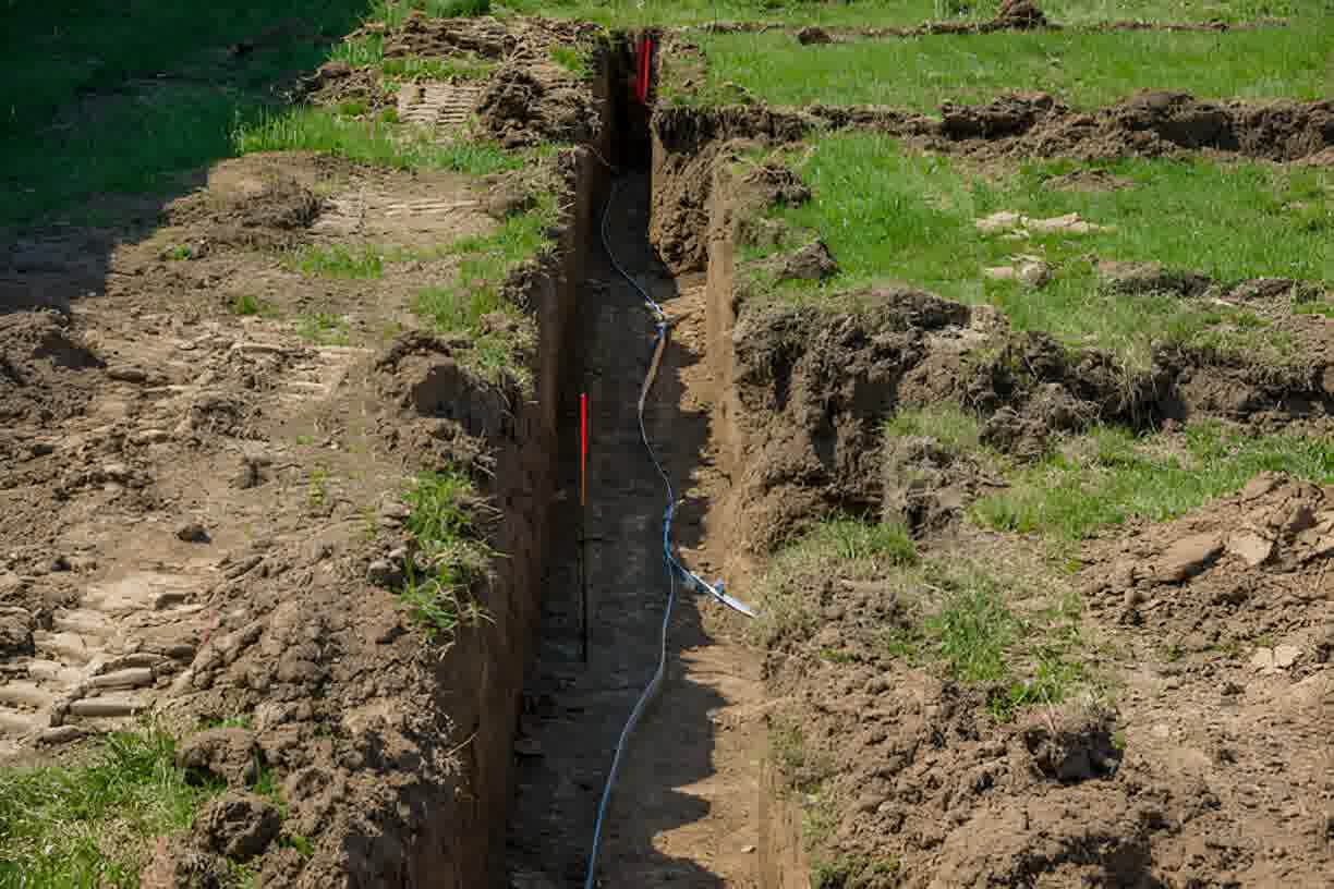 solomons yard drainage piedmont sc - Solomon's Landscape & Design Backfilled foundation edge with pine straw and drainage slope, preventing water damage and prepping for sod installation.